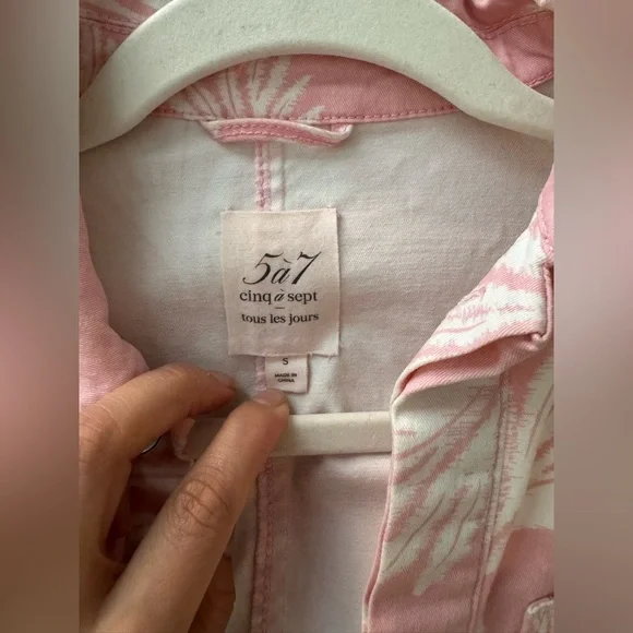 Cinq à Sept Jubilee Jumpsuit in Sakura Pink Size Small - Picture 10 of 10